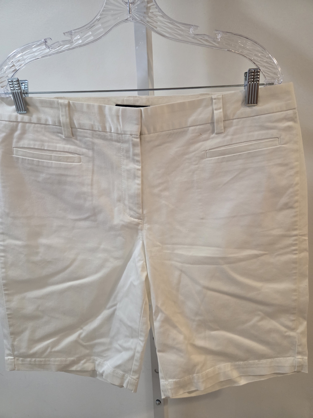 Lands' End Women's Cream Bermuda Shorts